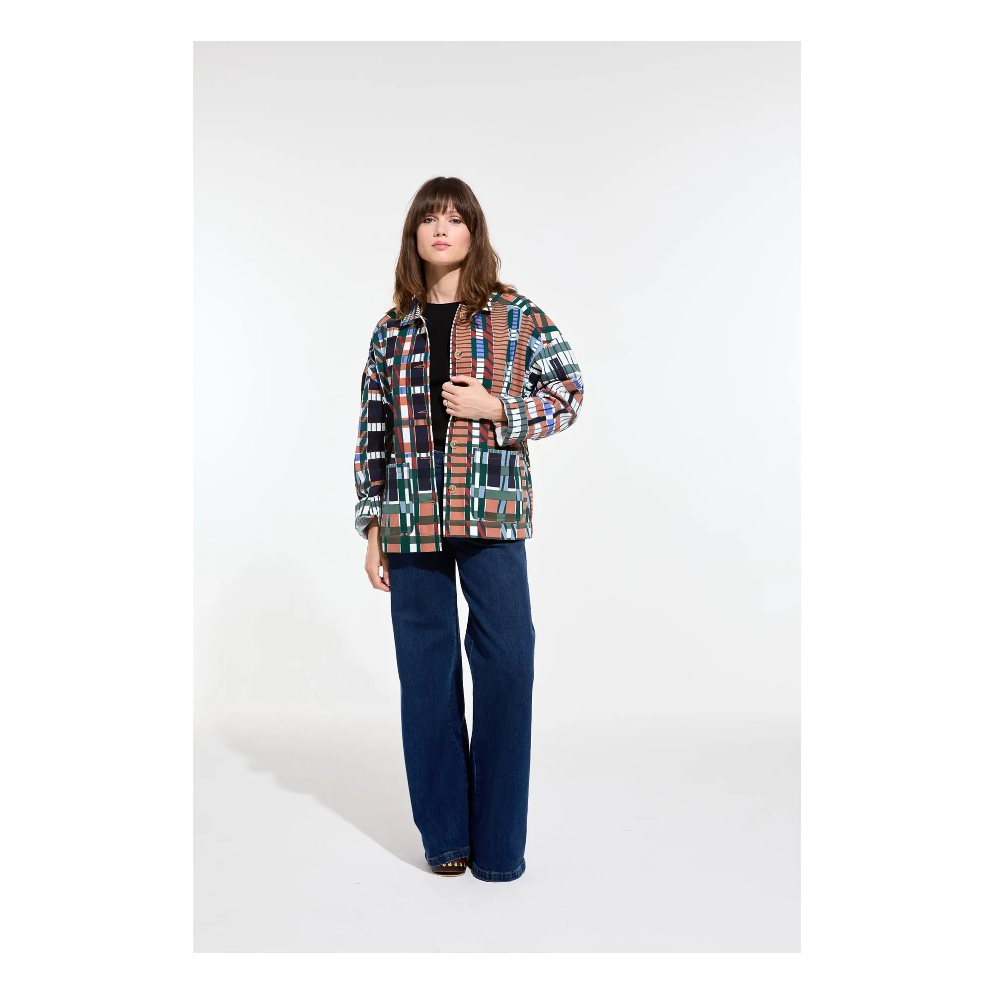 Veste Mina Utopie Coton | Bleu- Image produit n°1