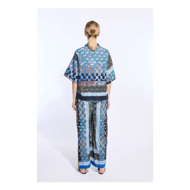 Pantalones de algodón Max Pollen | Azul