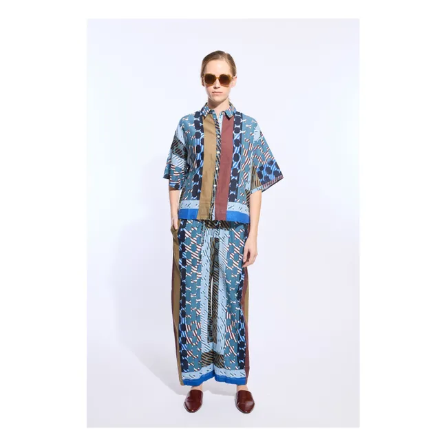 Chemise Andrew Pollen Coton | Bleu