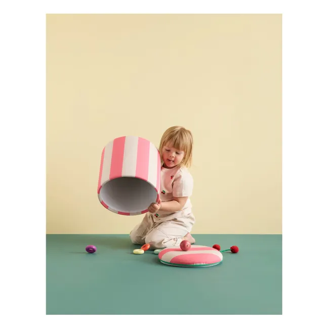 Pouf avec rangement Circus | Rose
