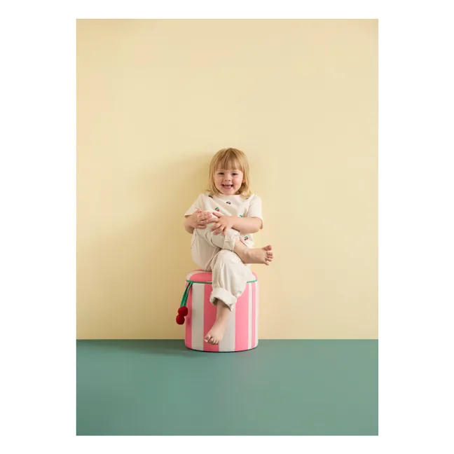 Pouf avec rangement Circus | Rose
