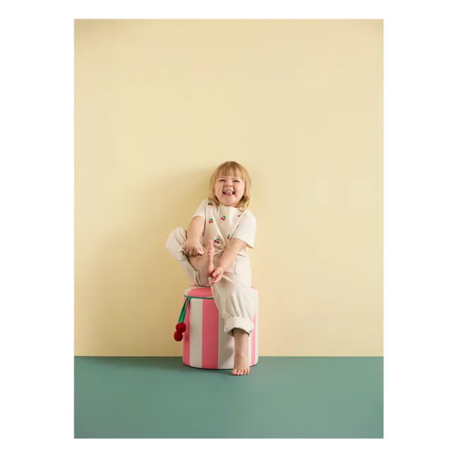 Pouf avec rangement Circus | Rose