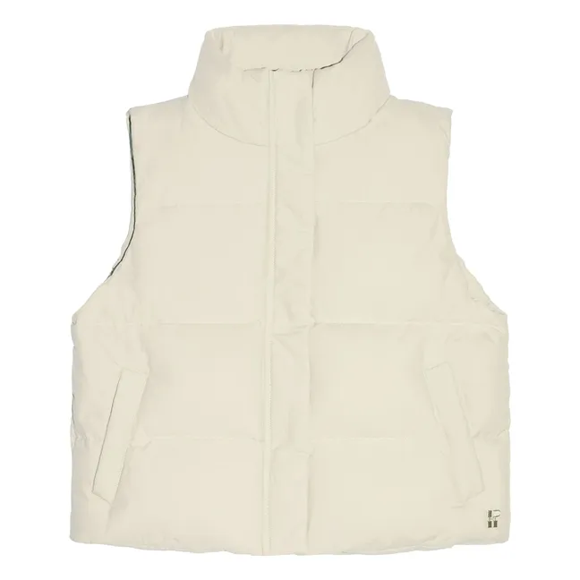 Doudoune Sans Manches Temper Fibres Recyclées | Beige