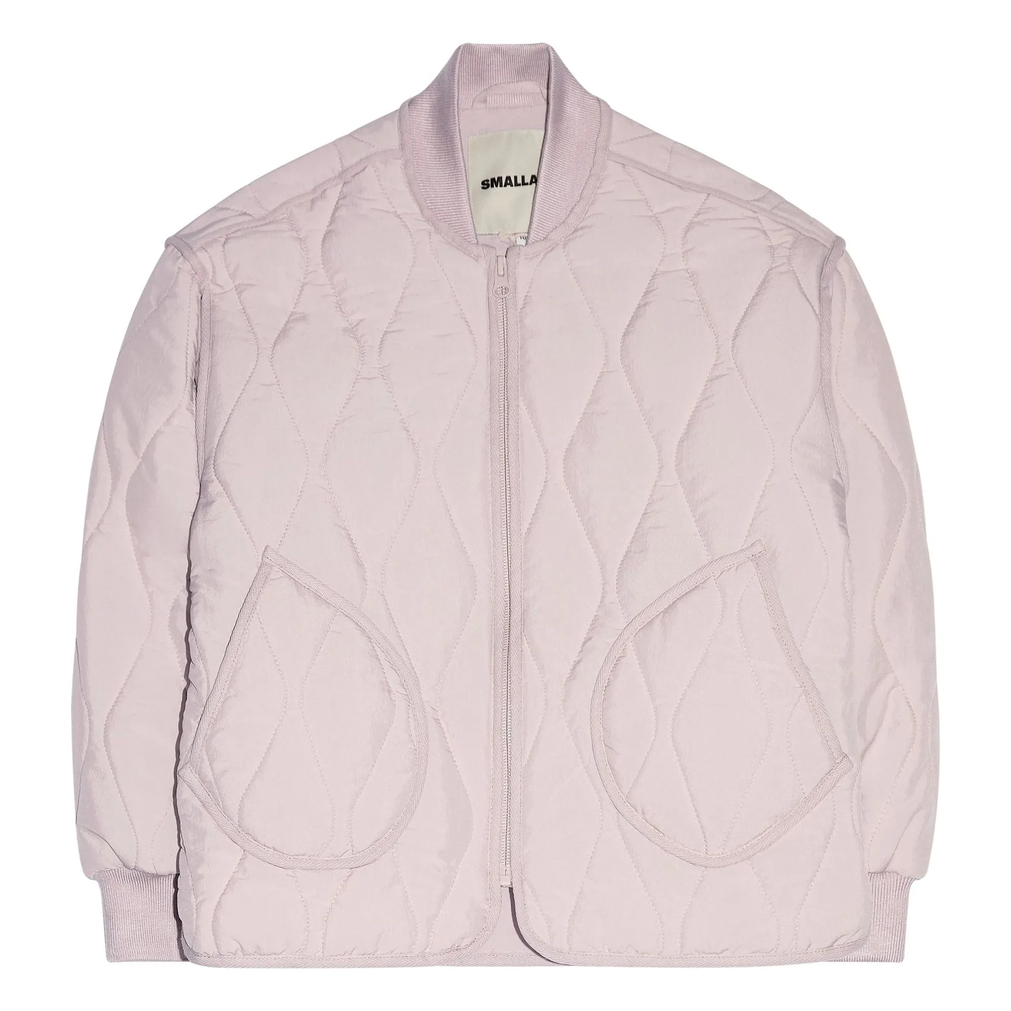 Smallable Kid Pale Pink Wooly Quilted Bomber