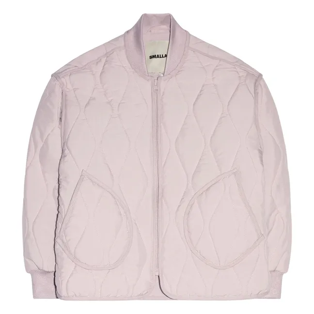 Bomber Matelassé Wooly | Rose pâle