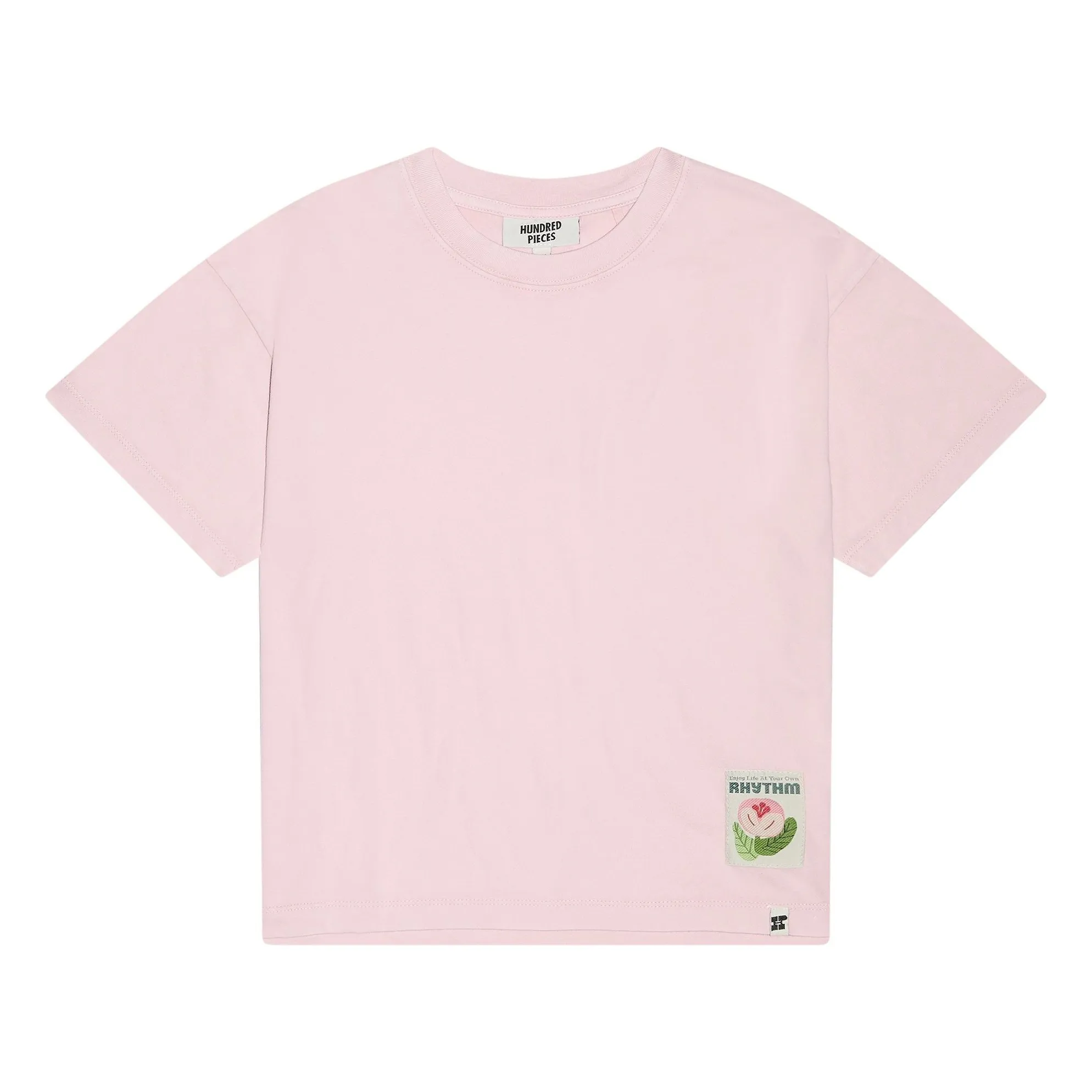 Hundred Pieces Powder Pink Luna Organic Cotton T-Shirt