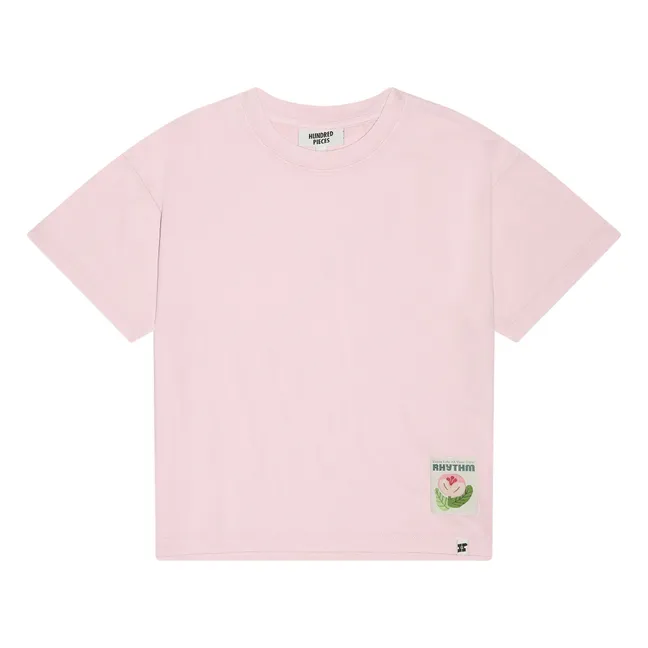 Camiseta Luna de algodón orgánico | Rosa empolvado