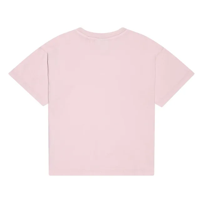 Camiseta Luna de algodón orgánico | Rosa empolvado