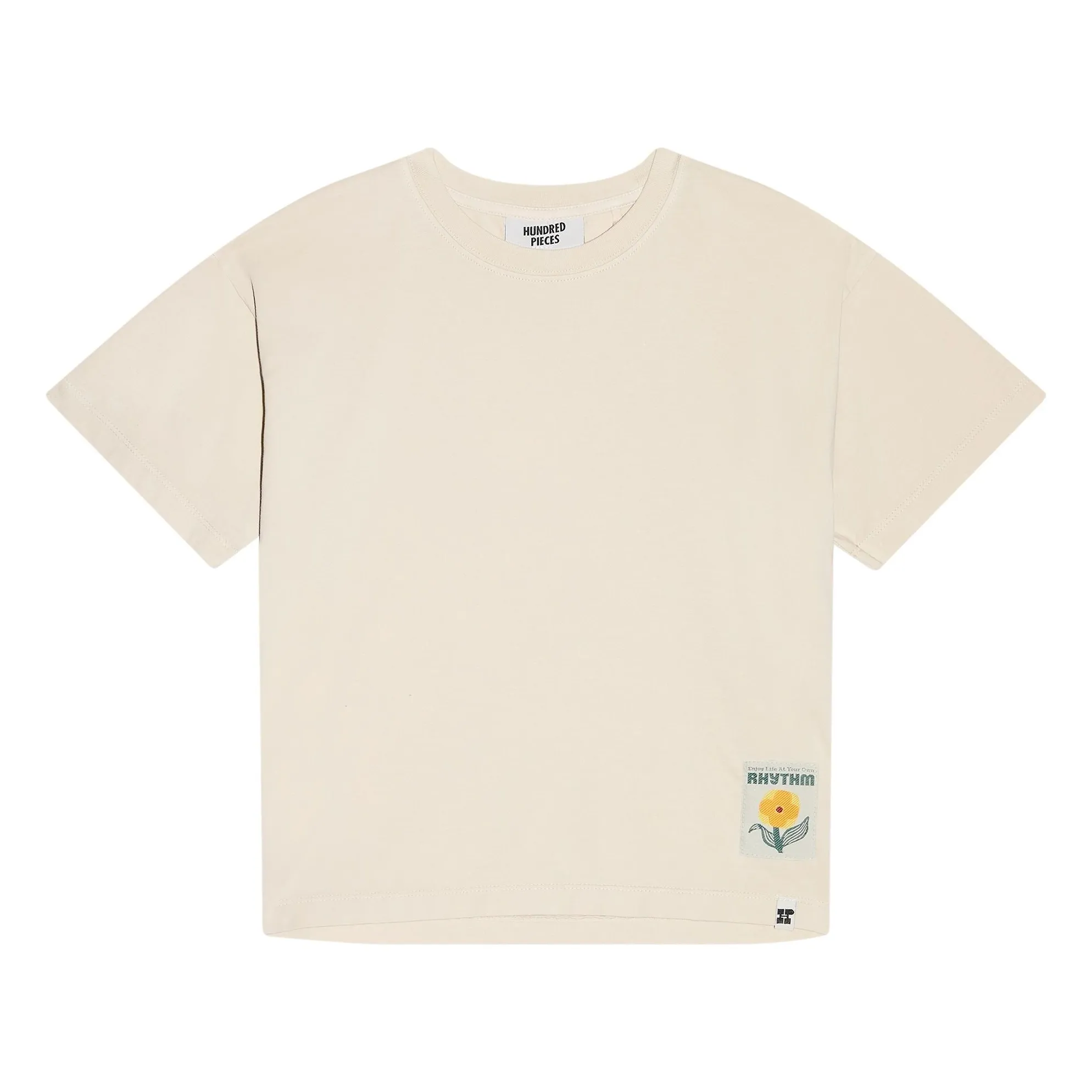 Hundred Pieces Beige Luna Organic Cotton T-Shirt