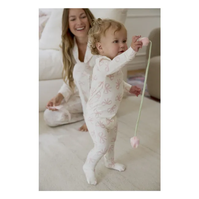 Pijama Convertible de Modal y Algodón Ecológico Anudado | Beige