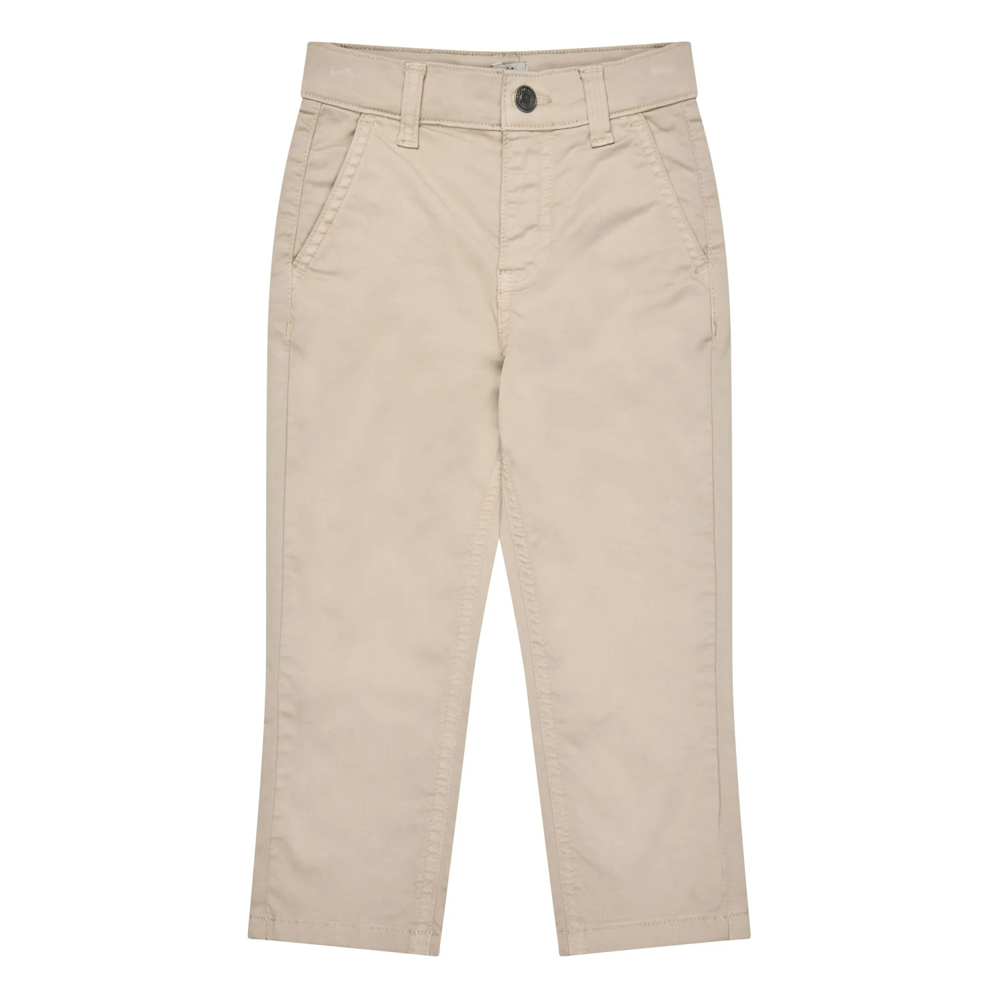 Copenhagen Colors Beige Organic Cotton Twill Chino Pants
