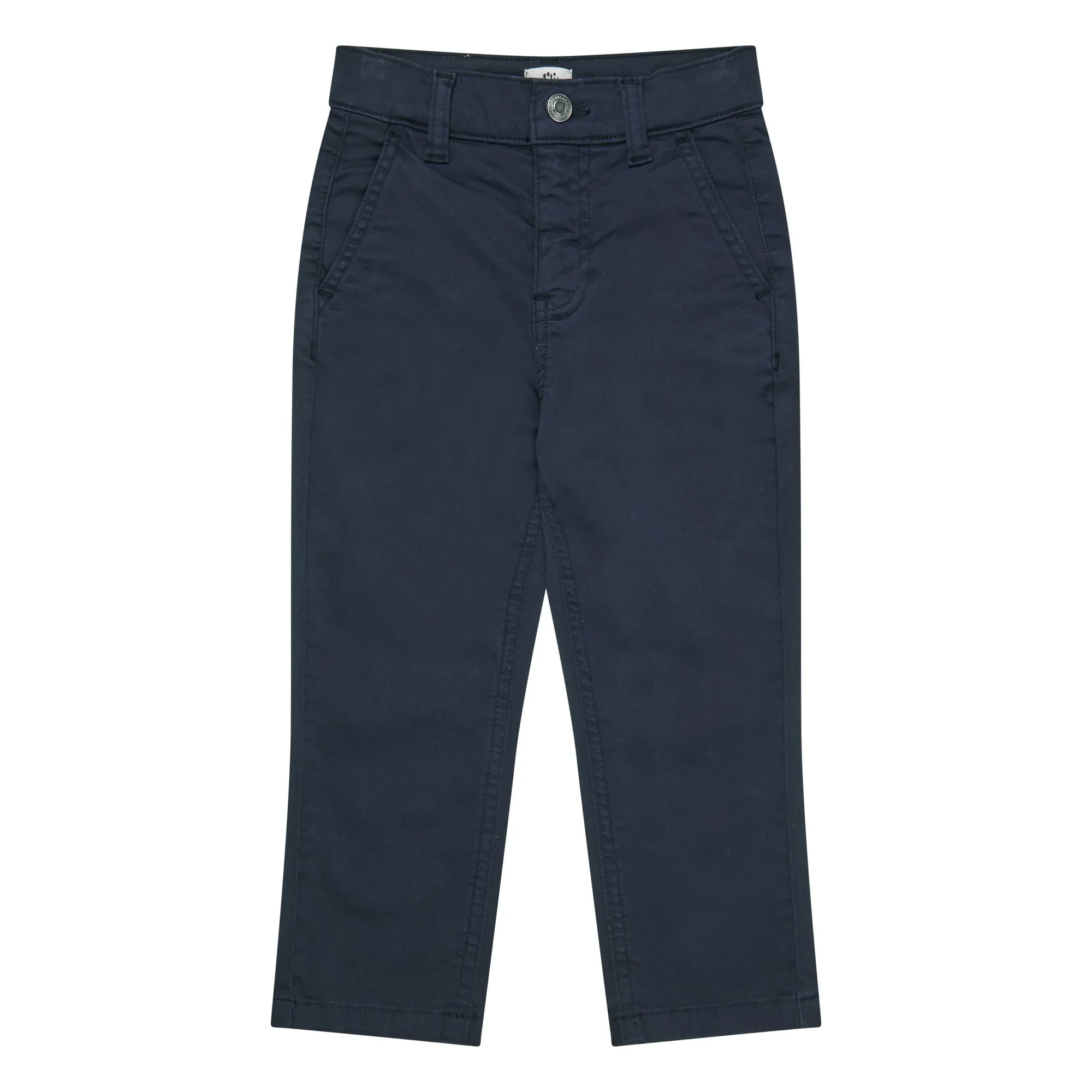 Copenhagen Colors Navy Blue Organic Cotton Twill Chino Pants