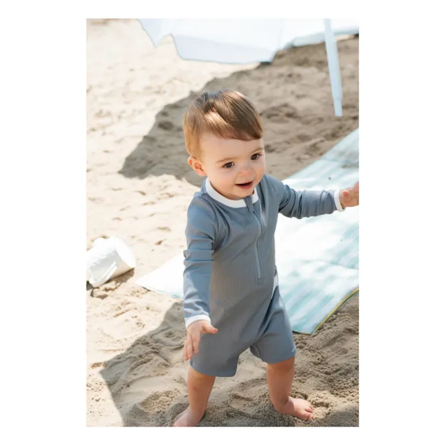 Mono texturizado con protección UV Fibras recicladas | Azul