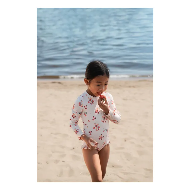 Bañador de manga larga Fresa Fibras recicladas | Rosa