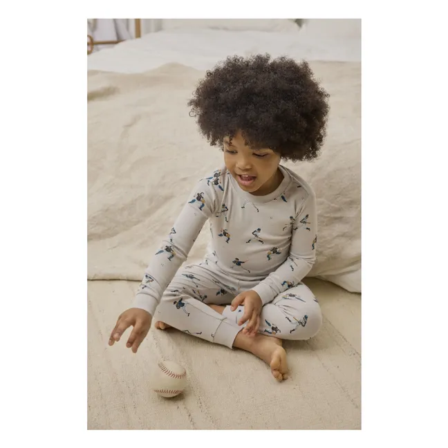 Pyjamas Baseball Organic Cotton | Grey