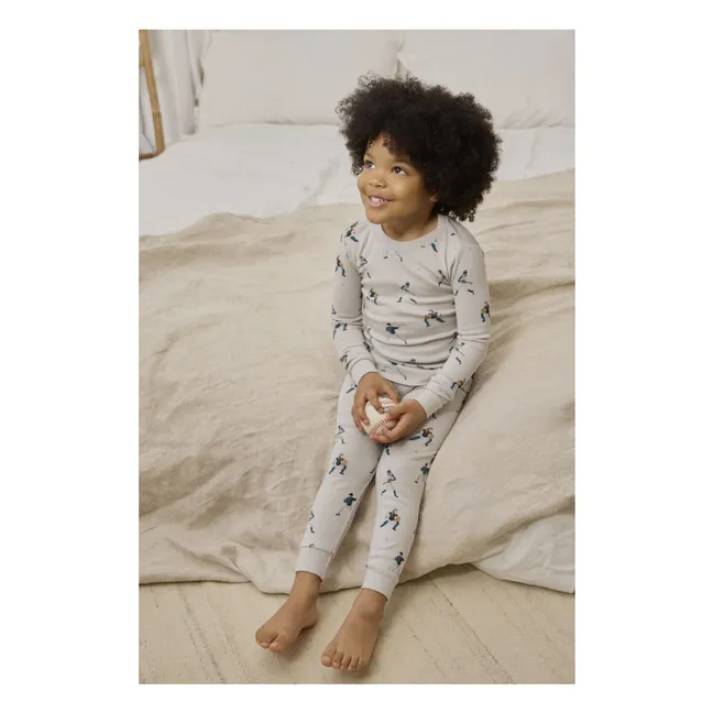 Pyjamas Baseball Organic Cotton | Grey