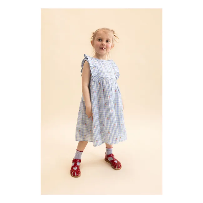 Robe Millie Vichy | Bleu pâle