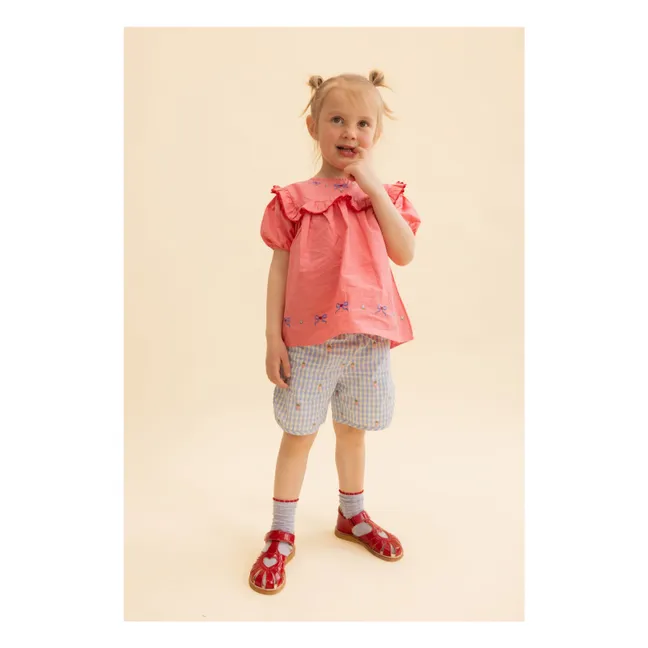 Short Millie Vichy | Bleu pâle