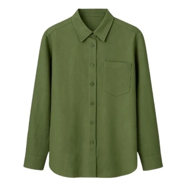 The Pocket shirt Organic linen | Khaki