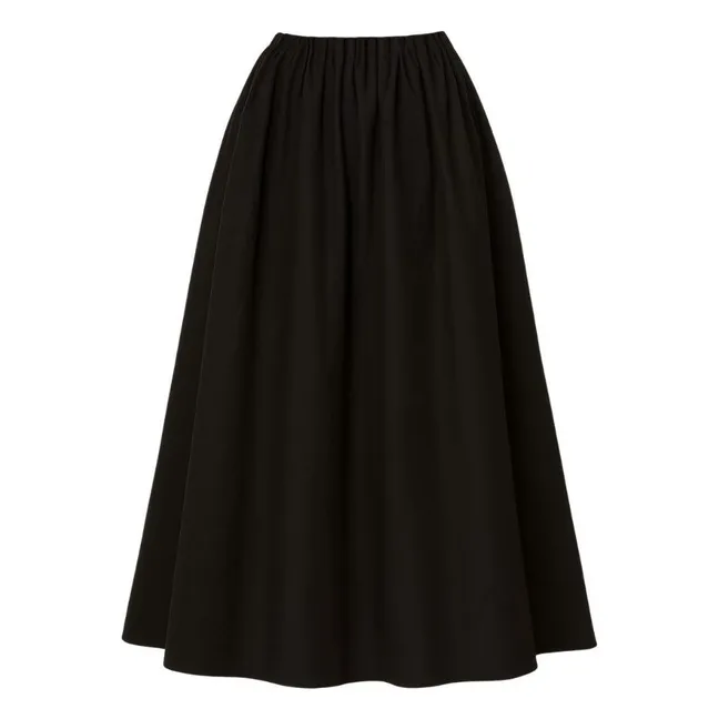 Poplin skirt | Black