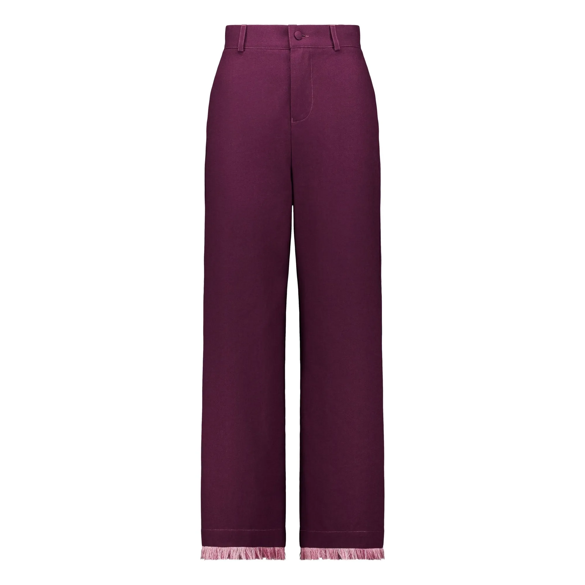 Pantalon Georgia Coton | Bordeaux- Image produit n°0