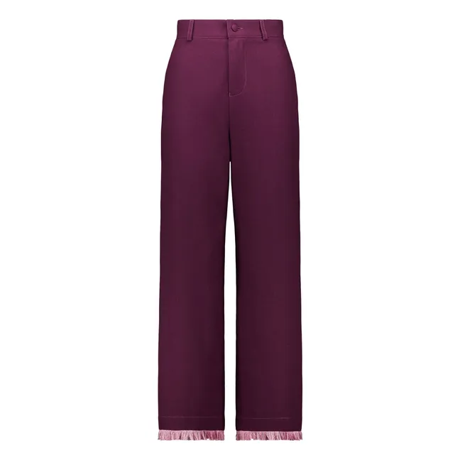 Pantalon Georgia Coton | Bordeaux
