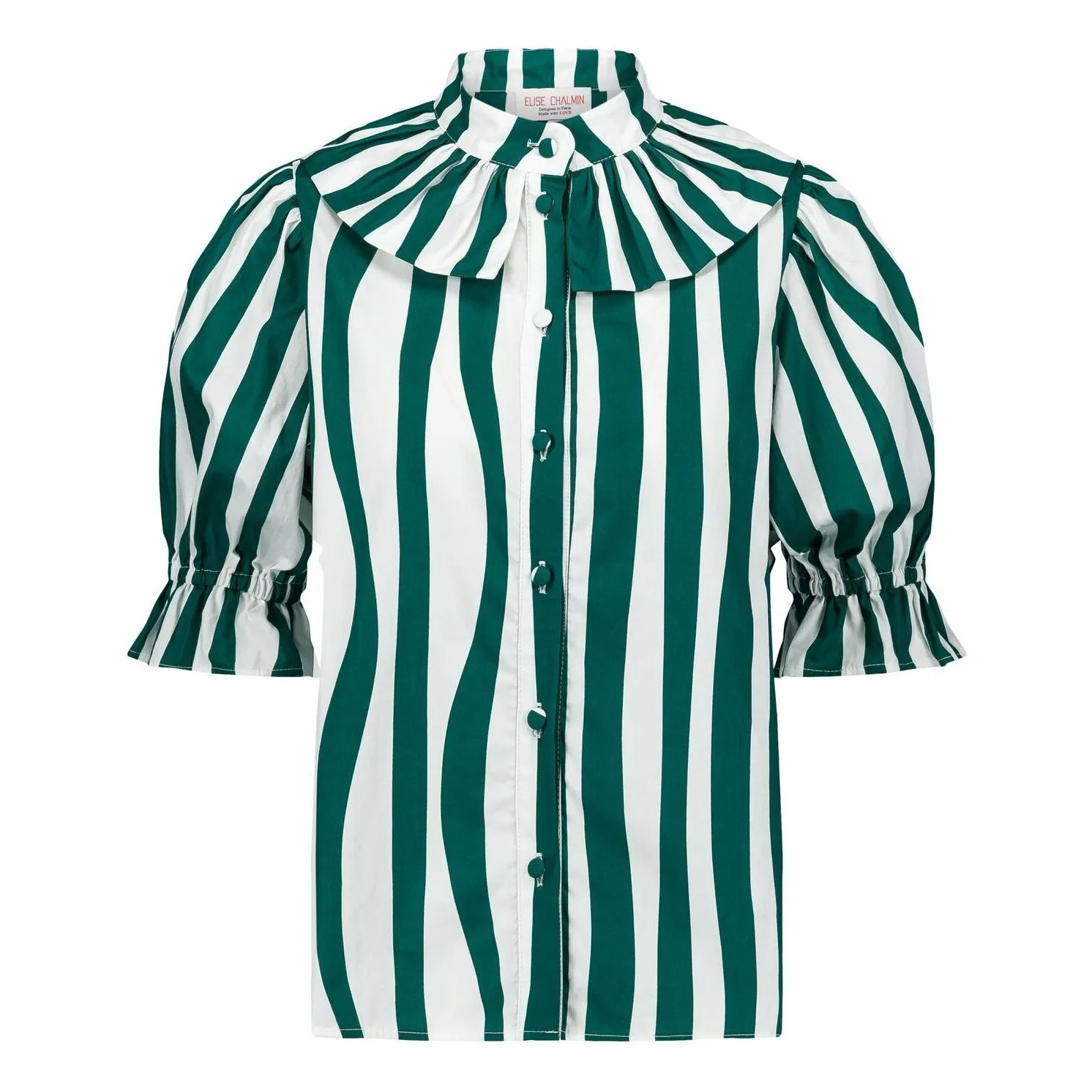 Chemise Coline Coton | Vert- Image produit n°0