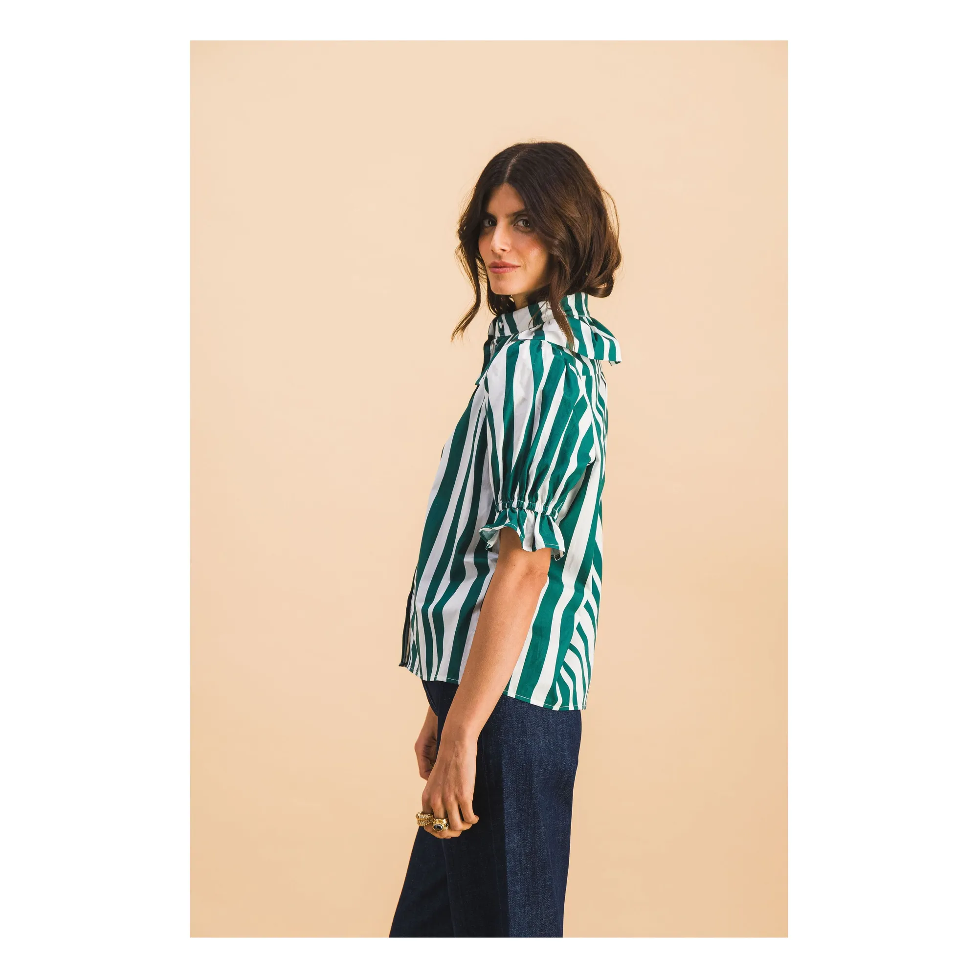 Chemise Coline Coton | Vert- Image produit n°2