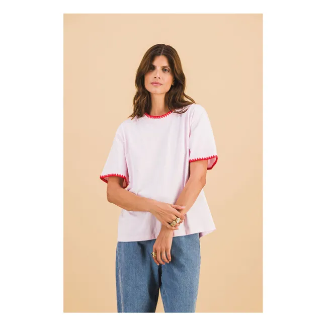 Camiseta Loicia de algodón | Rosa