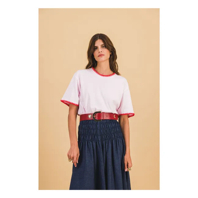 Camiseta Loicia de algodón | Rosa