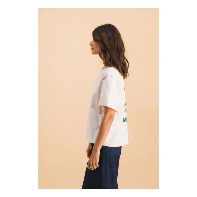 T-shirt Pizza Yolo Coton | Vert