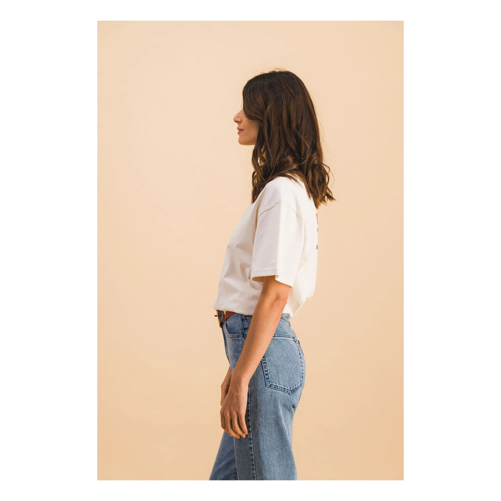 T-shirt Mario Coton | Blanc- Image produit n°3