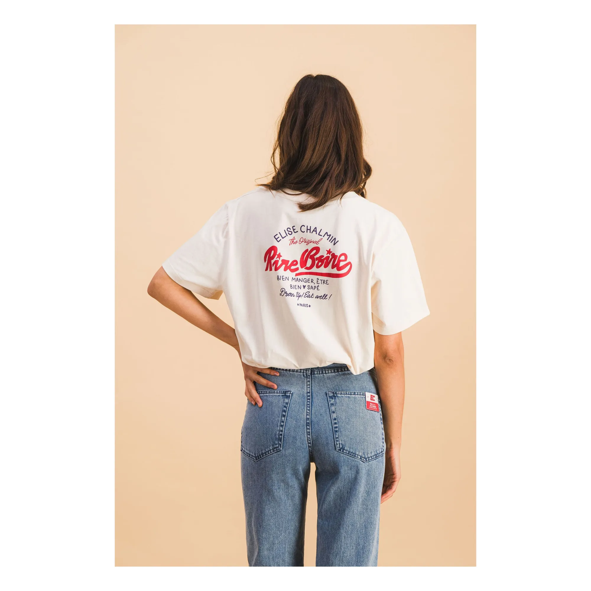T-shirt Mario Coton | Blanc- Image produit n°2