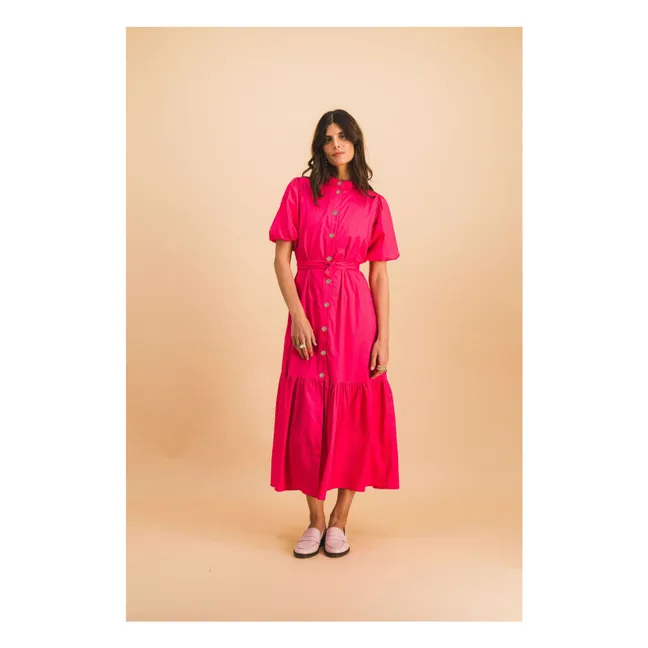 Robe Clémence Coton | Rose
