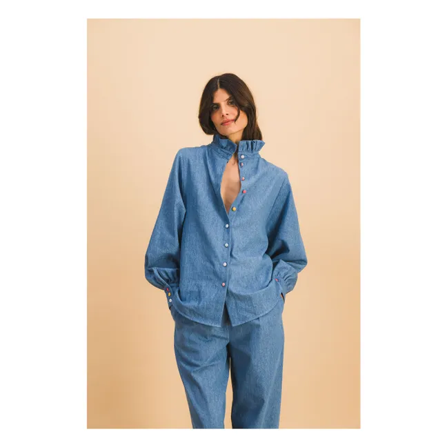Camisa Josette Cotton | Azul