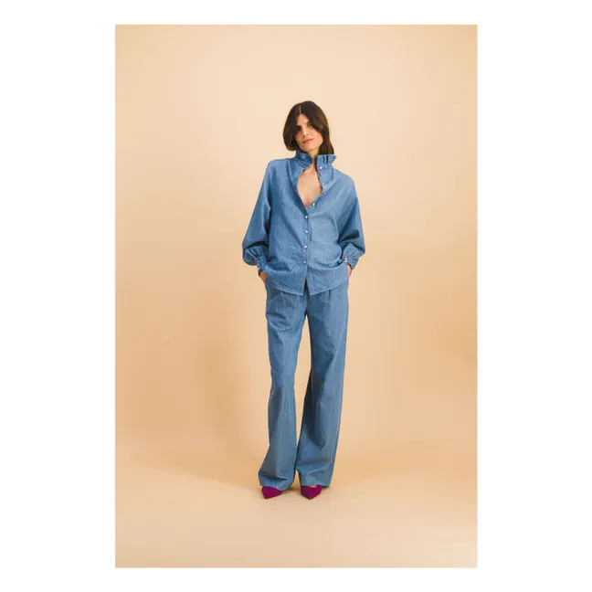 Camisa Josette Cotton | Azul