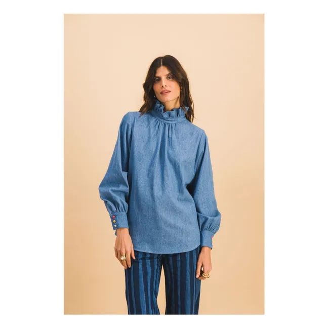 Camisa Josette Cotton | Azul