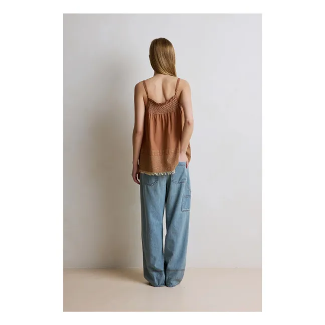 Top Lexa Baumwolle | Haselnussbraun