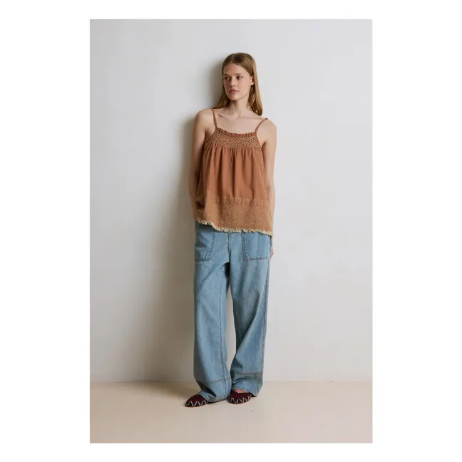 Top de algodón Lexa | Avellana