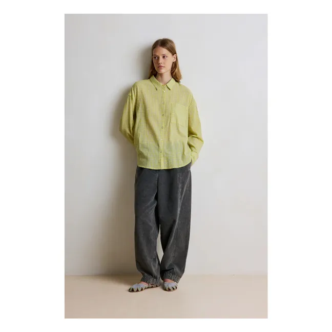 Karottenhose Barnabé Baumwolle | Schwarz