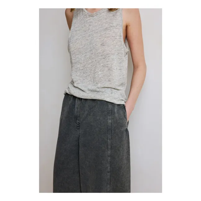 Karottenhose Barnabé Baumwolle | Schwarz