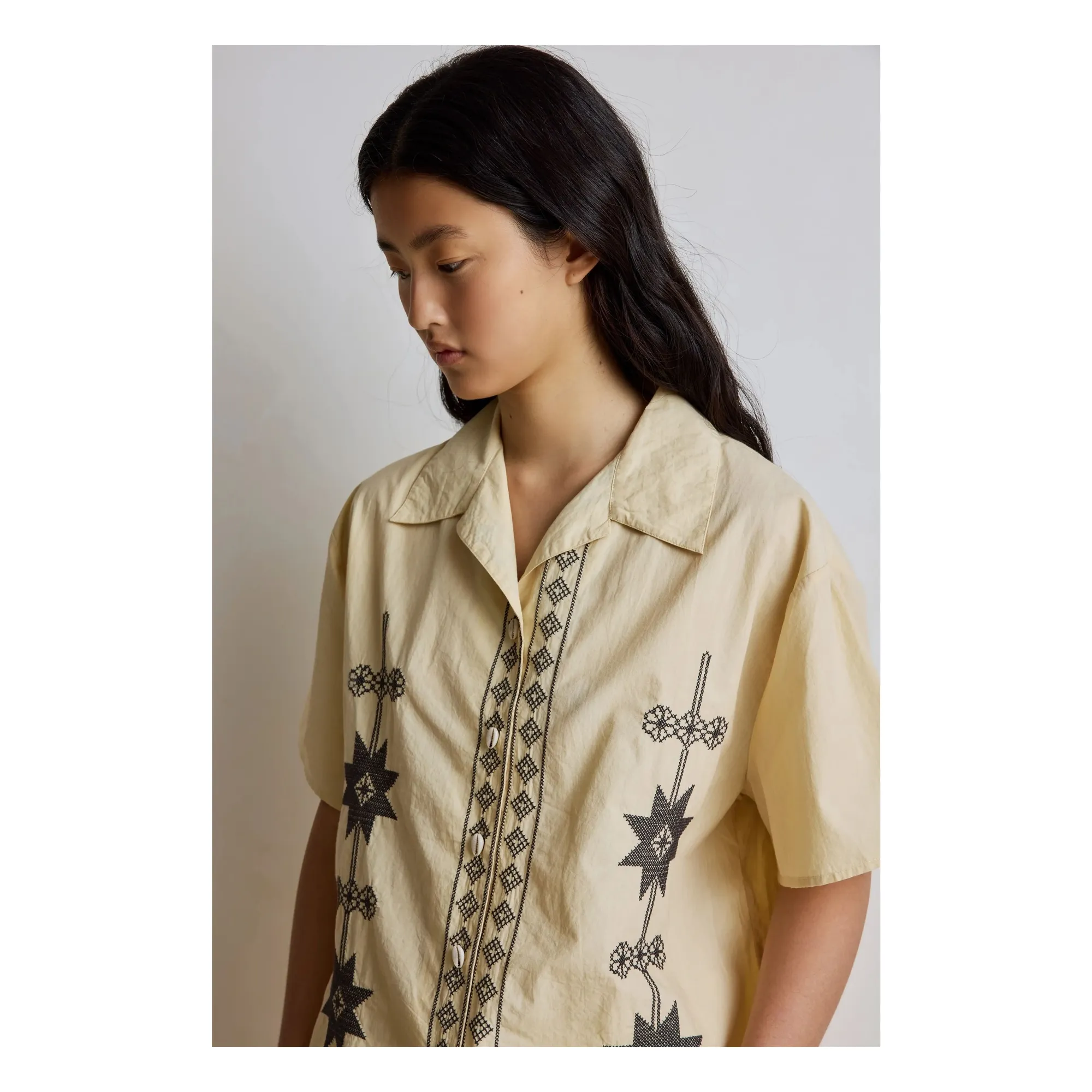 Chemise Claire Coton | Champagne- Image produit n°3