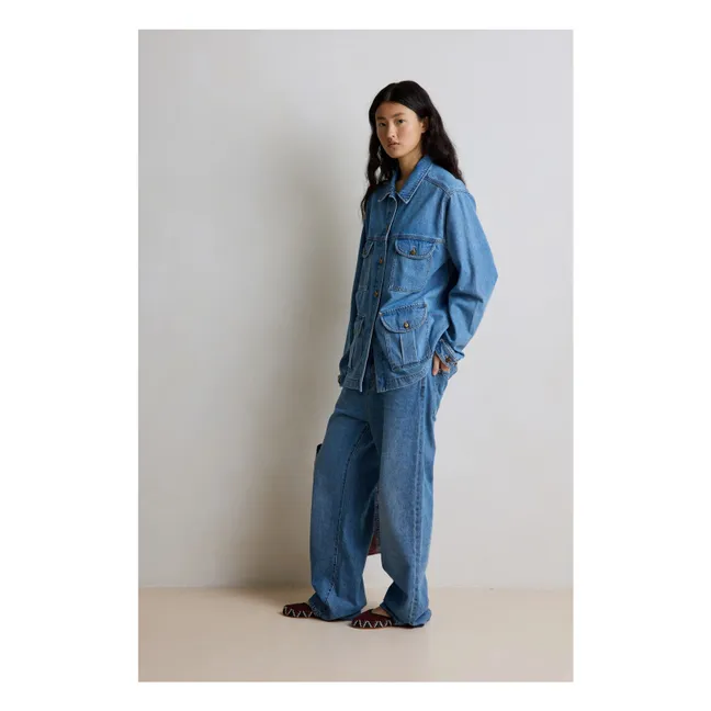 Sahara-Jacke Elly Denim | Blau