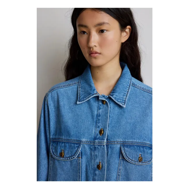 Sahara-Jacke Elly Denim | Blau