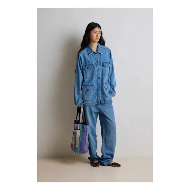 Sahara-Jacke Elly Denim | Blau