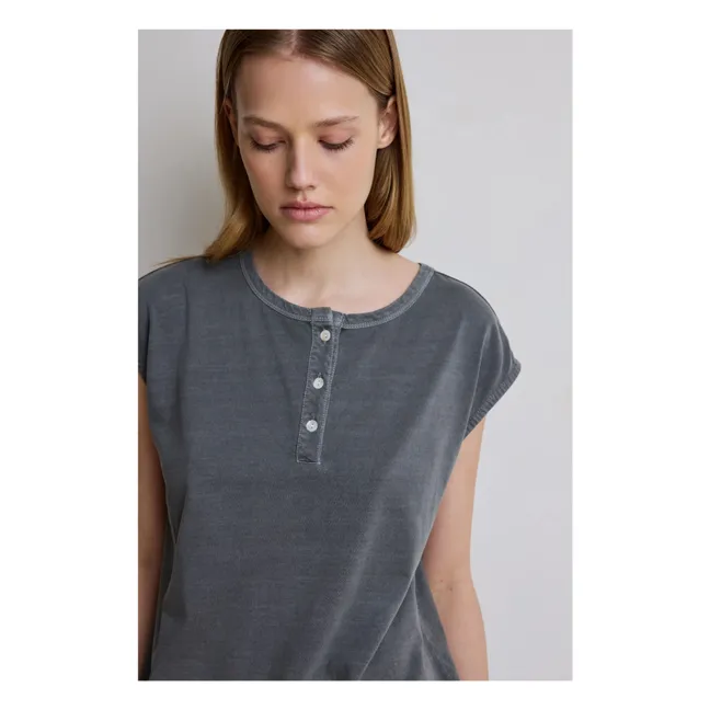 Juliena Cotton tank top | Carbon