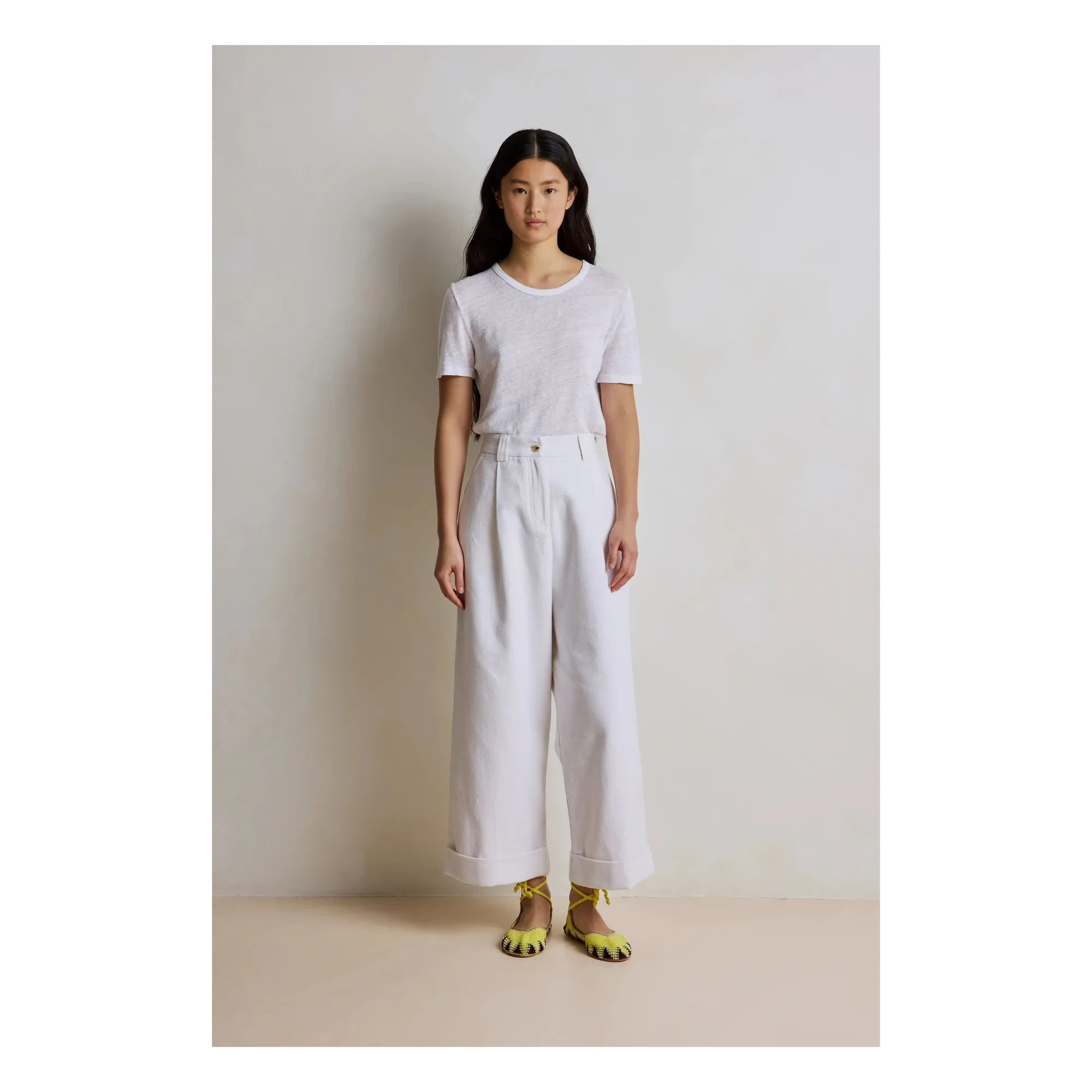 T-shirt Miami Lin | Blanc- Image produit n°1