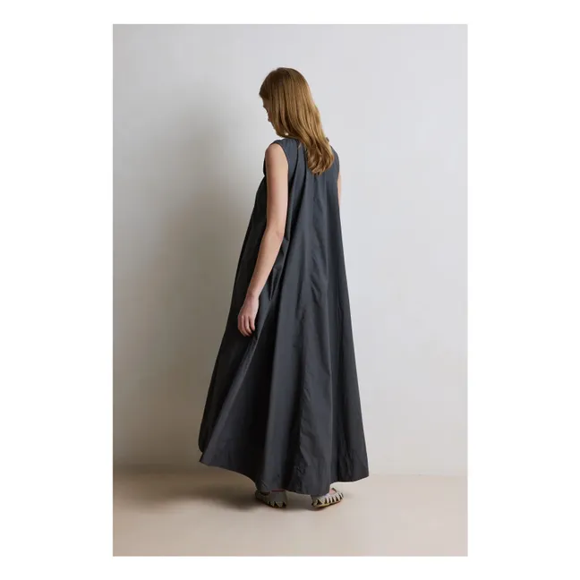 Kleid Emmanuelle Baumwolle | Kohle