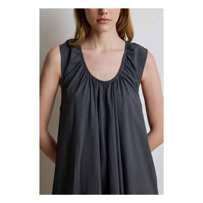 Kleid Emmanuelle Baumwolle | Kohle