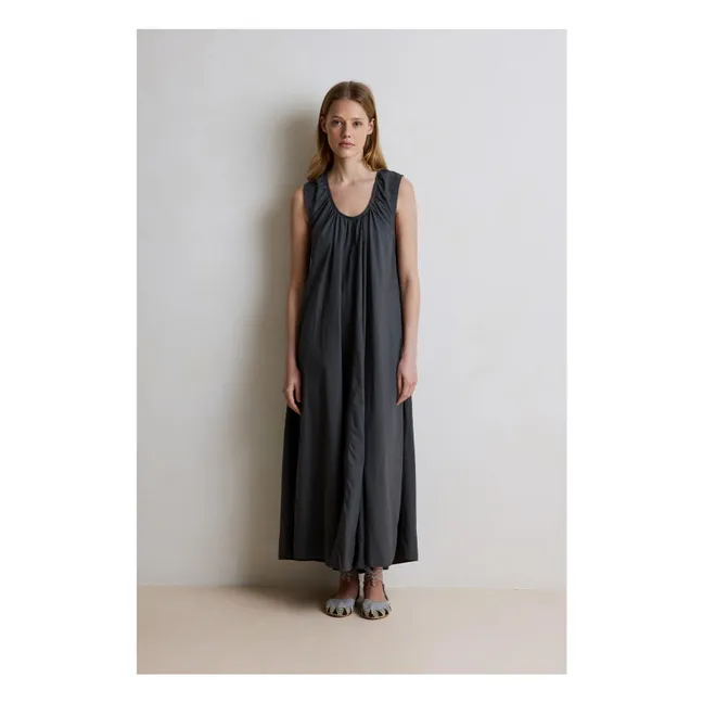 Kleid Emmanuelle Baumwolle | Kohle